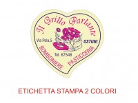 Etichette adesive per pasticcerie, bar, panetterie e gelaterie (mm 36x34)  (cod.22/I )